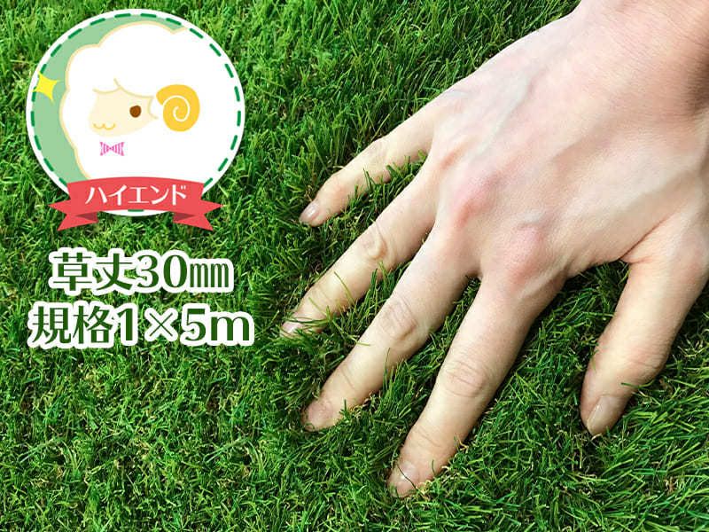 『4年保証』 人工芝ふわふわターフ ハイエンド(30mm) 1m×5m | 人工芝専門店 フラワー・ガーデニング