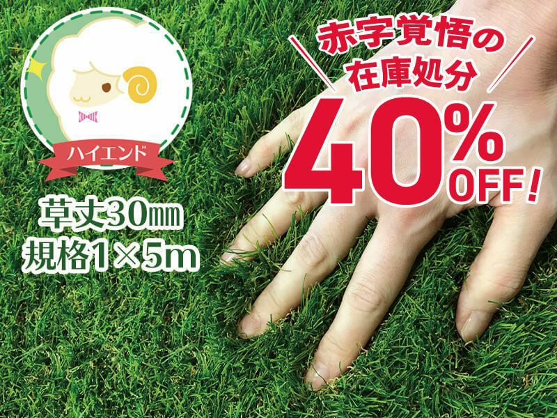 人工芝 芝丈40mm ふわふわターフ エクセレント ふわふわ 芝生(1mｘ5m) Amazon | 人工芝 芝丈40mm 1m×5m ふわふわターフ エクセレント