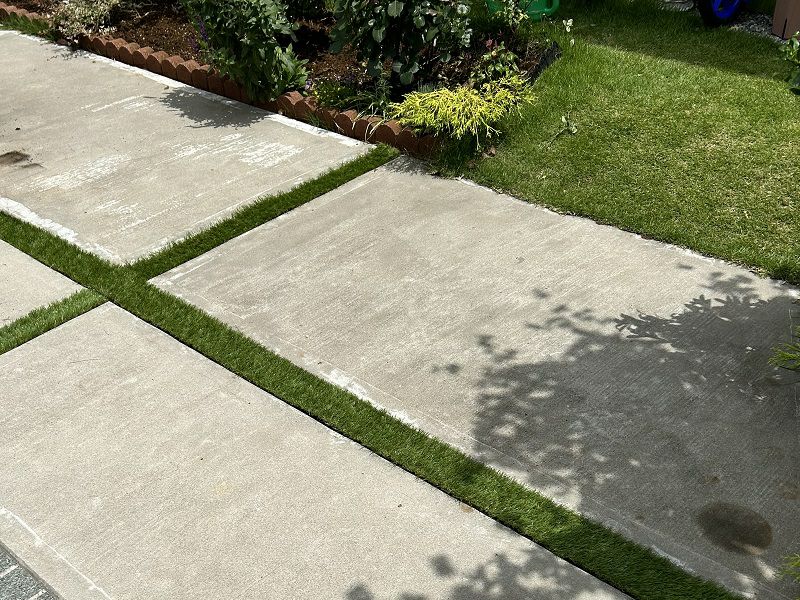 目地用人工芝ふわふわターフ ハイエンド(30mm) 95mm×5m | 人工芝専門店